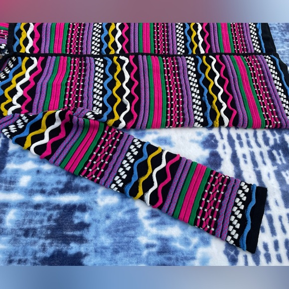 SIONI Open Front Long Cardigan bohemian boho Coogie Style sweater hippie Rainbow - Picture 6 of 10